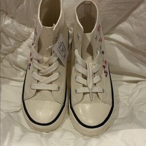 The Children's Place Cream High-Top Sneakers